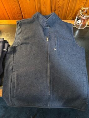 Chaps zip-up vest